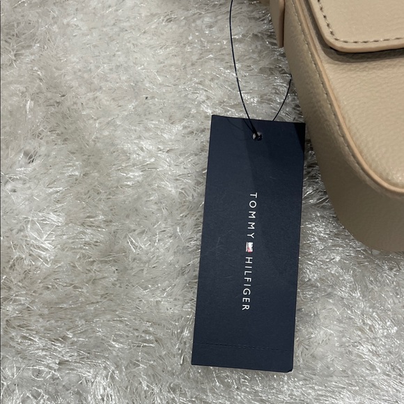 Tommy Hilfiger Beige Crossbody with Tricolor Branded Strap - Picture 6 of 6